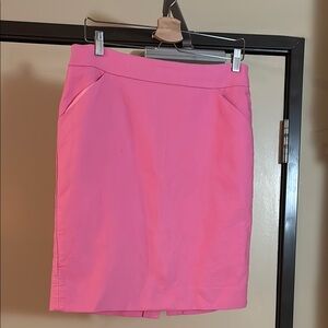 J. Crew Vibrant Pink Pencil Skirt